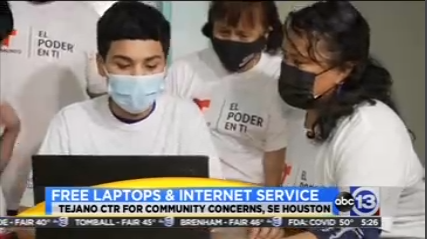 KTRK-HOU: 100 families surprised with free laptop, year of internet service